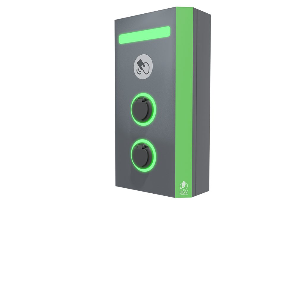 UGV AC sähköauton latauspiste Model W A44AW-O22O22-R