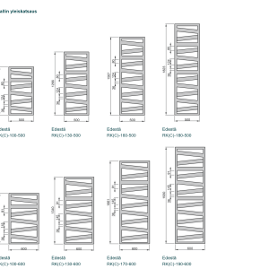 Zehnder Kazeane RK-130-050 Sähkökäyttöinen design-radiaattori